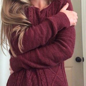 Classic maroon sweater